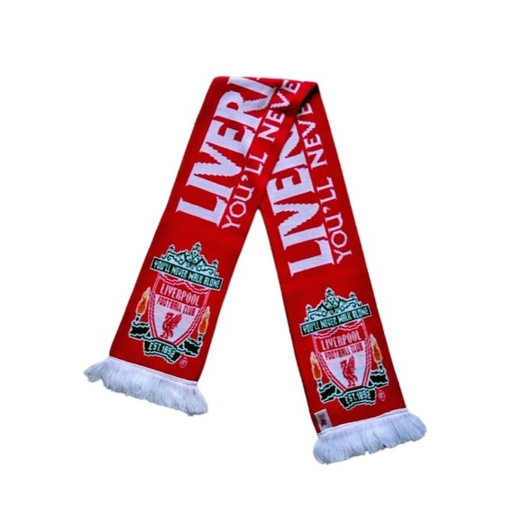LFC Accessories Liverpool Fc Lfc Crest Scarf Red Official Licensed